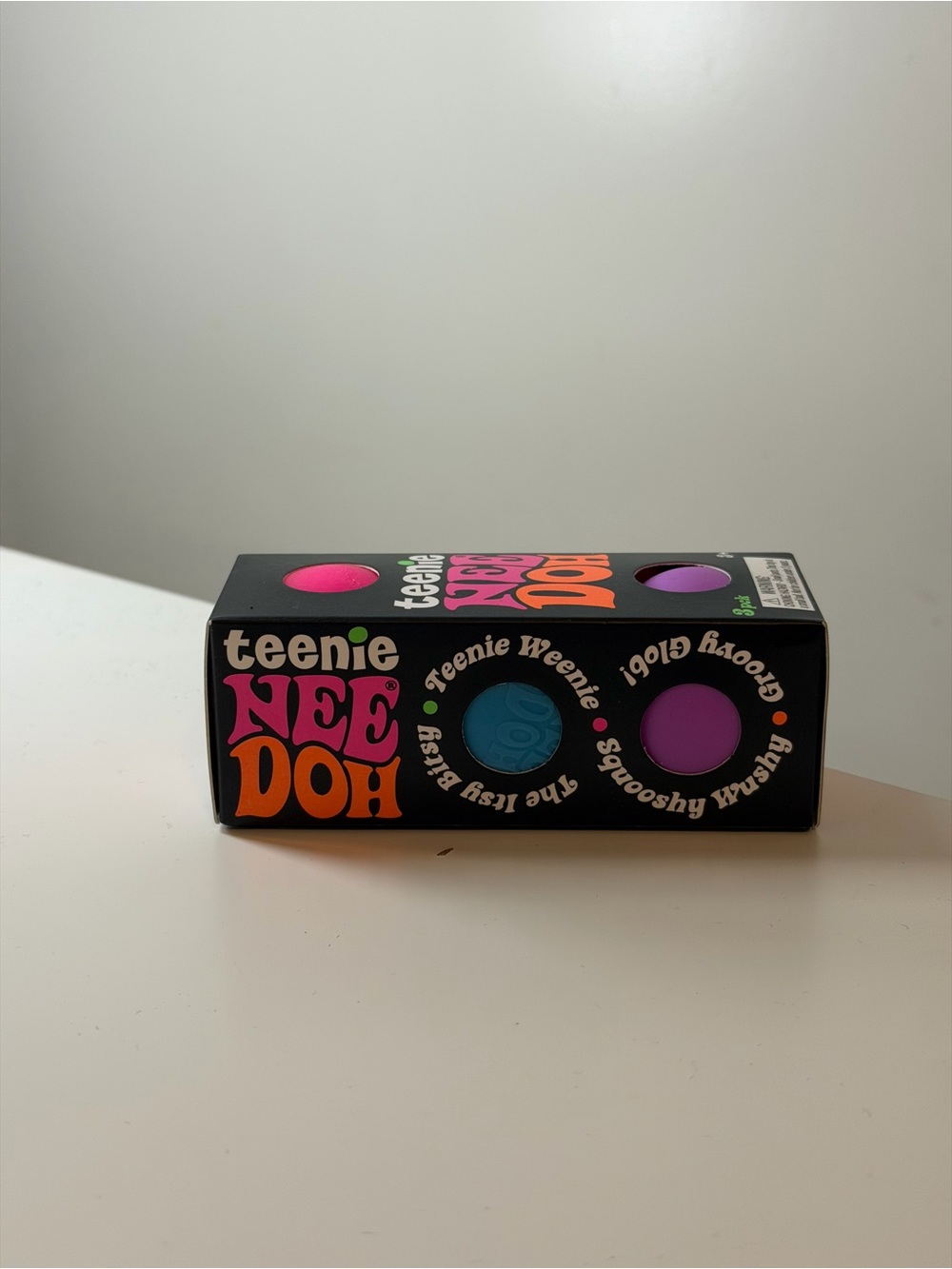 Teenie Kids Stress Toy 3-Pack - Pink, Blue, Purple